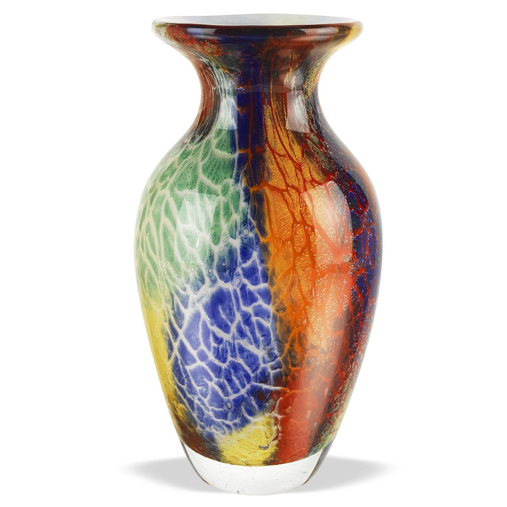Badash - Firestorm Murano Style Art Glass 18" Vase